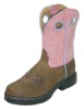 Twisted X WEZ0004 for $144.99 Ladies EZ Rider Casual Boot with Marbled Distressed Leather Foot and a Round EX Rider Toe